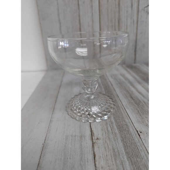 Anchor Hocking Bubble Foot Champagne Glasses 4" Stemmed Set of 3 - Picture 3 of 5